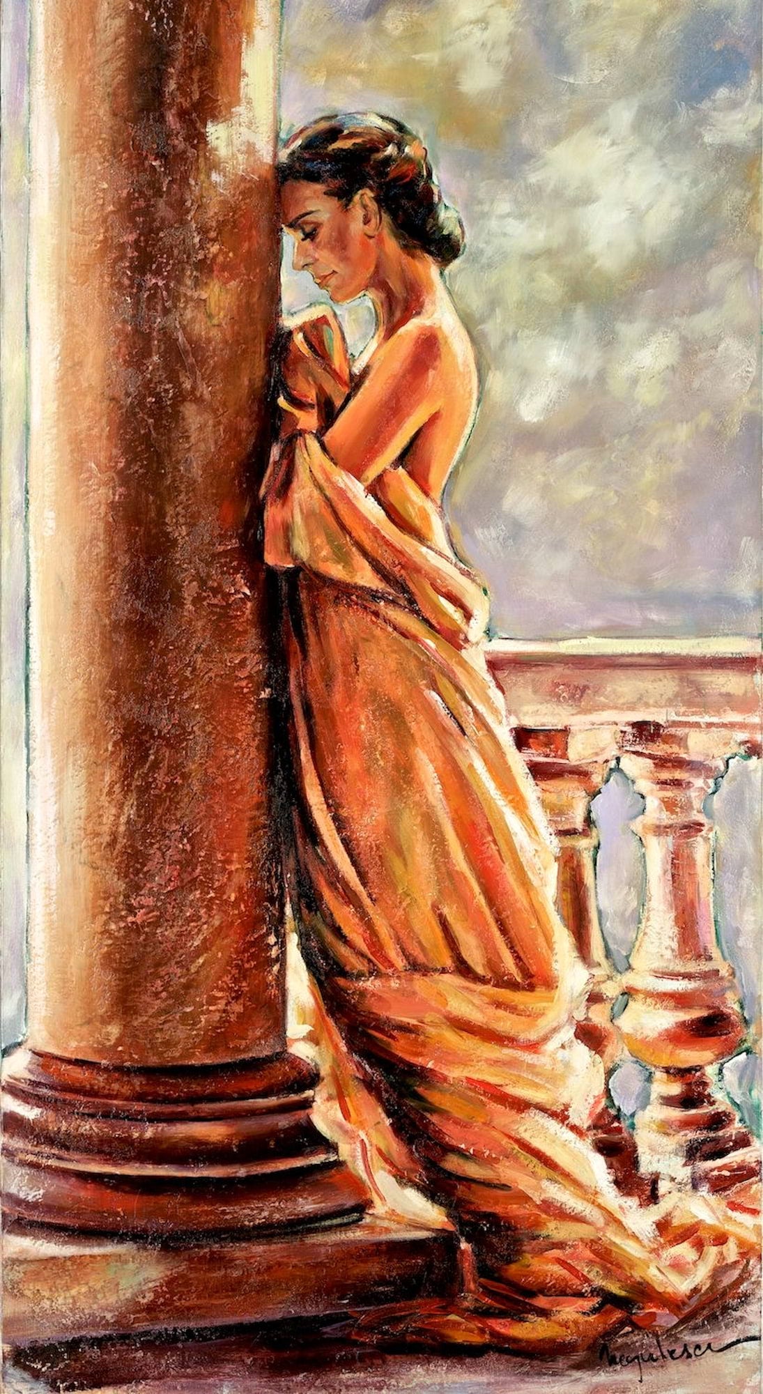 Girl with Column